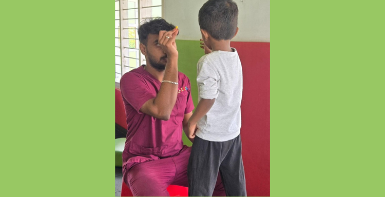 Therapist and a child practicing developmental therapy activities during a one-on-one therapy session.