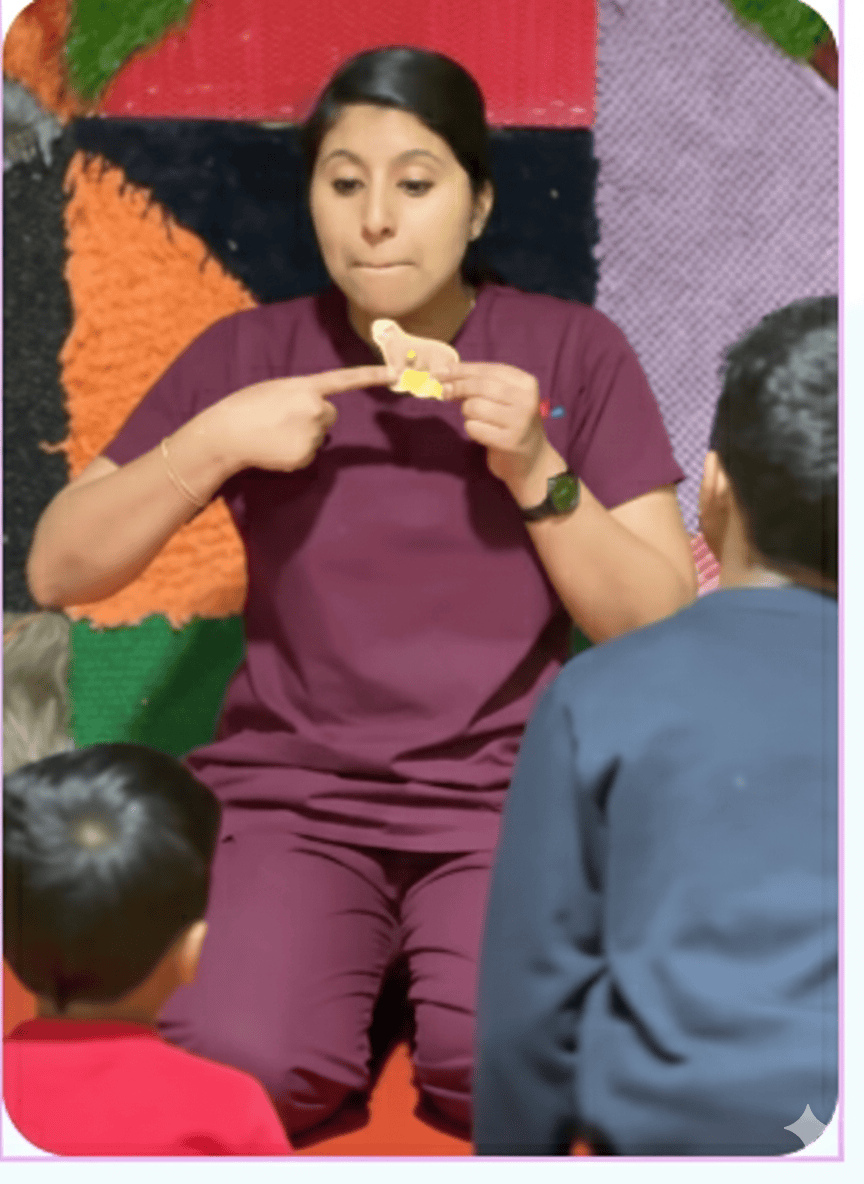 Speech therapist conducting a speech therapy session with children at the best speech therapy center in Dubai.